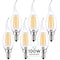 Luxrite CA11 LED Bulbs 7W (100W Equivalent) 800LM 3500K Natural White Dimmable E12 Candelabra Base 6-Pack LR21649-6PK - alternate 1